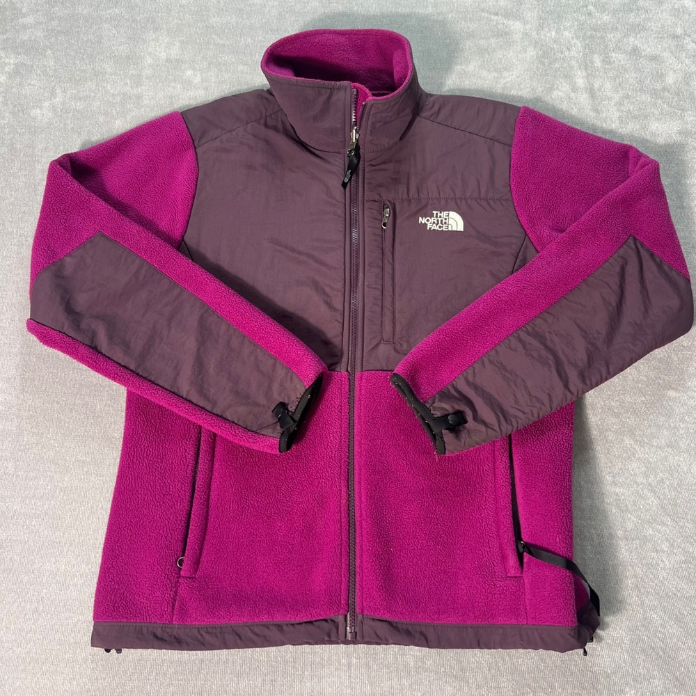 The North Face Denali Polartec Fleece Jacket Purple Magenta Full Zip Womens L